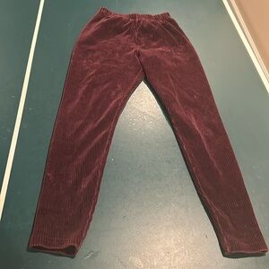 Purple Corduroy Sweatpants